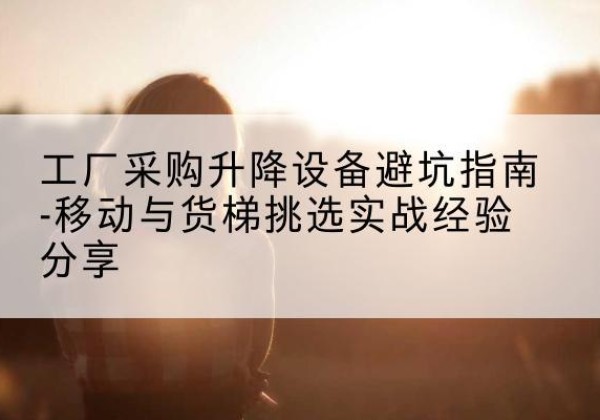 琼海移动式升降机怎么选-工厂采购升降设备避坑指南-移动与货梯挑选实战经验分享